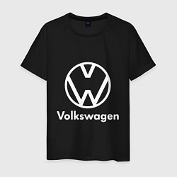 Футболка хлопковая мужская VOLKSWAGEN, цвет: черный