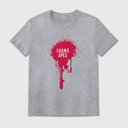 Футболка хлопковая мужская Paint Guano Apes, цвет: меланж