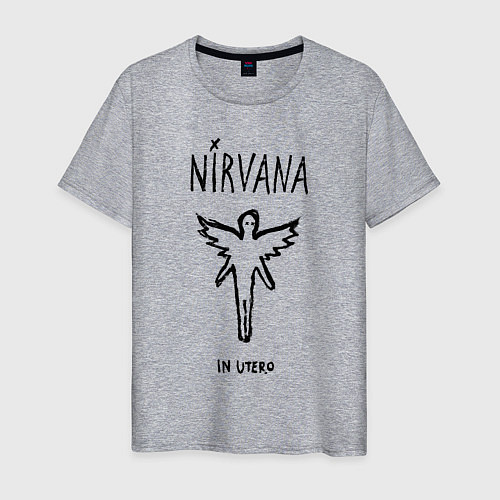 Мужская футболка Nirvana In utero / Меланж – фото 1