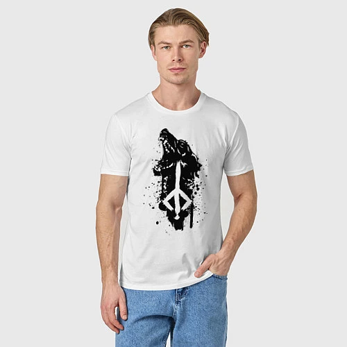 Мужская футболка BLOODBORNE / Белый – фото 3