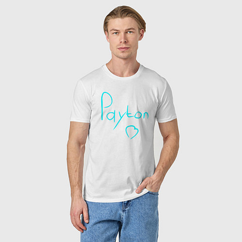 Мужская футболка PAYTON LOVE / Белый – фото 3