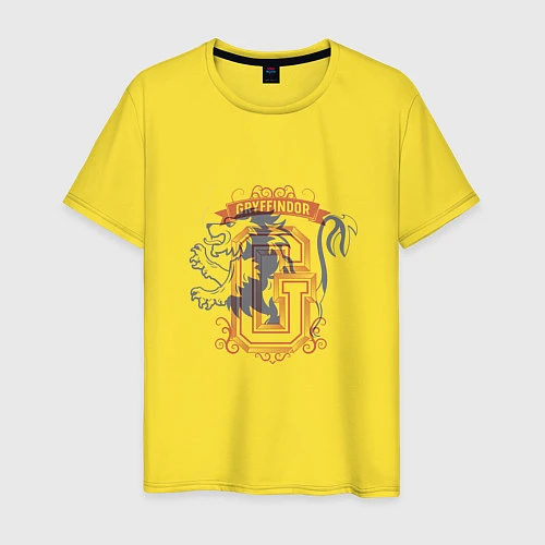 Мужская футболка Гарри Поттер / Желтый – фото 1