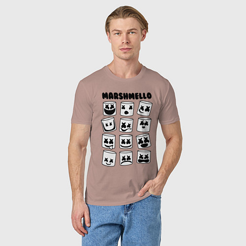 Мужская футболка FORTNITE x MARSHMELLO / Пыльно-розовый – фото 3