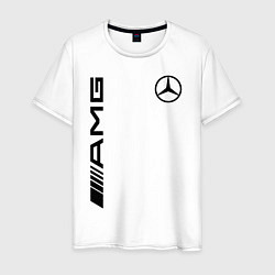 Футболка хлопковая мужская MERCEDES-BENZ AMG, цвет: белый