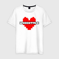 Футболка хлопковая мужская UNDERTALE, цвет: белый