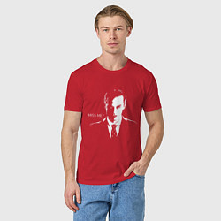 Футболка хлопковая мужская Moriarty: Miss me?, цвет: красный — фото 2