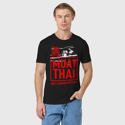 Мужская футболка MUAY THAI / Черный – фото 3