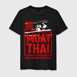 Футболка хлопковая мужская MUAY THAI, цвет: черный