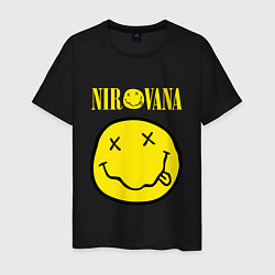 Футболка хлопковая мужская NIRVANA, цвет: черный