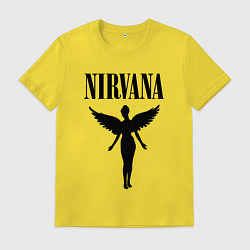 Футболка хлопковая мужская NIRVANA, цвет: желтый