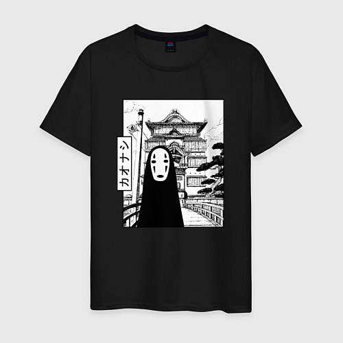 Мужская футболка No-Face Spirited Away Ghibli / Черный – фото 1