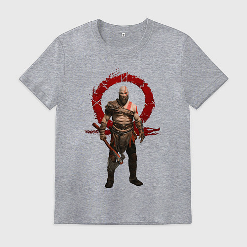 Мужская футболка GOD OF WAR / Меланж – фото 1