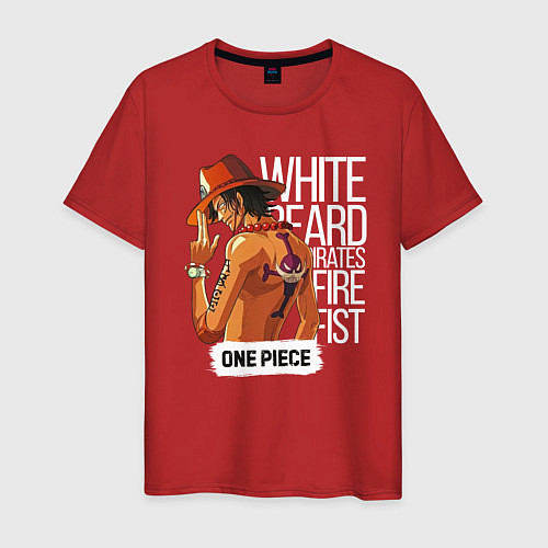 Мужская футболка One Piece / Красный – фото 1