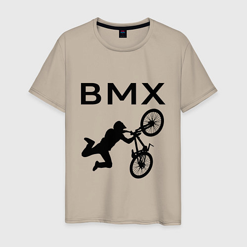 Мужская футболка Велоспорт BMX Z / Миндальный – фото 1