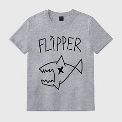 Футболка хлопковая мужская Nirvana Flipper, цвет: меланж