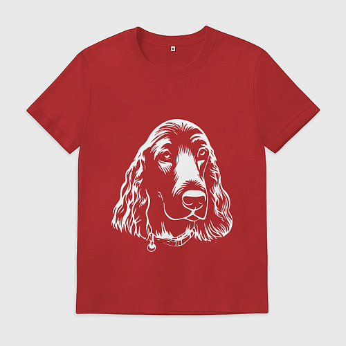 Мужская футболка Спаниель Z / Красный – фото 1