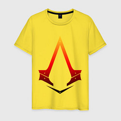 Футболка хлопковая мужская Assassins Creed, цвет: желтый