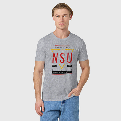Мужская футболка NSU / Меланж – фото 3