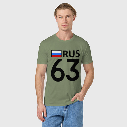 Мужская футболка RUS 63 / Авокадо – фото 3