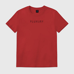 Футболка хлопковая мужская PLUXURY, цвет: красный