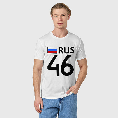 Мужская футболка RUS 46 / Белый – фото 3