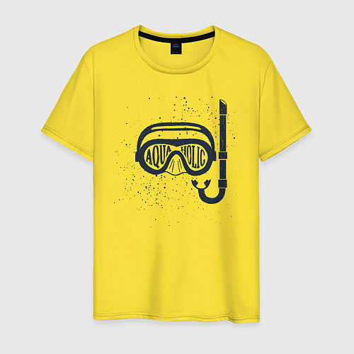 Мужская футболка Aquaholic / Желтый – фото 1