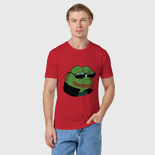 Мужская футболка Pepe в очках EZ / Красный – фото 3