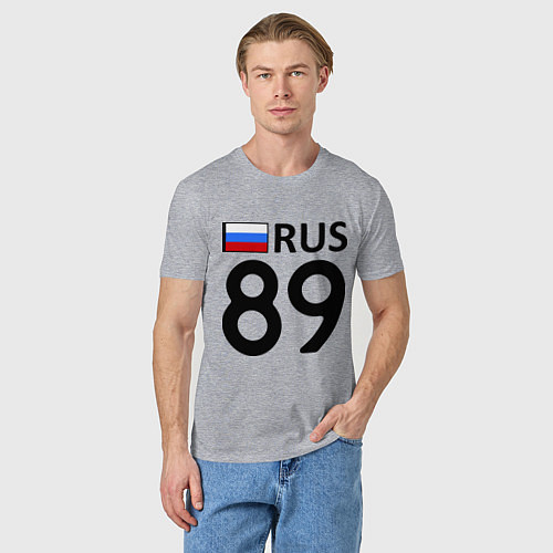 Мужская футболка RUS 89 / Меланж – фото 3
