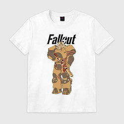 Футболка хлопковая мужская FALLOUT, цвет: белый