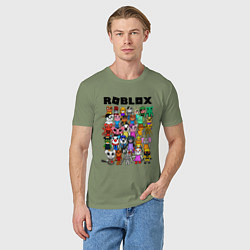 Футболка хлопковая мужская ROBLOX PIGGY, цвет: авокадо — фото 2