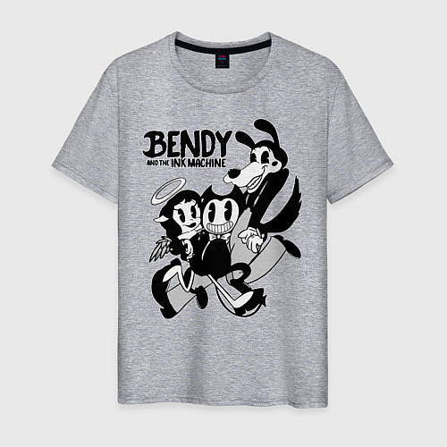 Мужская футболка Bendy And The Ink Machine / Меланж – фото 1