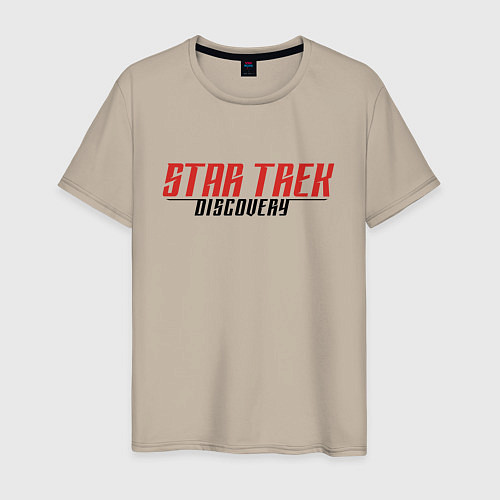 Мужская футболка Star Trek Discovery Logo Z / Миндальный – фото 1