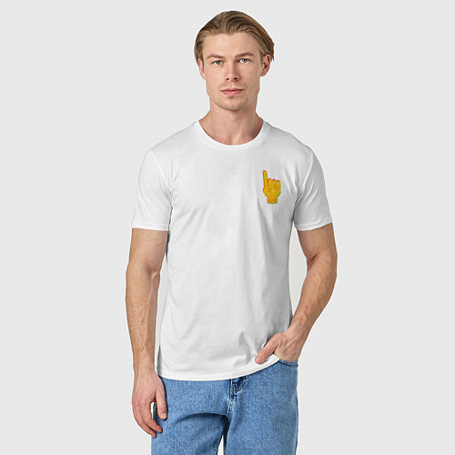 Мужская футболка Ауф / Белый – фото 3
