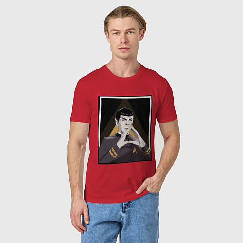 Мужская футболка Spock Z / Красный – фото 3