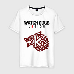 Футболка хлопковая мужская Преступность Watch Dogs Legion, цвет: белый