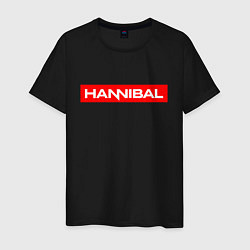 Футболка хлопковая мужская Hannibal, цвет: черный