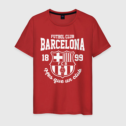 Мужская футболка Barcelona FC / Красный – фото 1