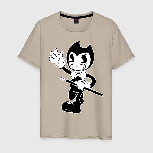 Мужская футболка Bendy And The Ink Machine / Миндальный – фото 1