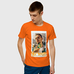 Футболка хлопковая мужская Max Barskih цвета оранжевый — фото 2