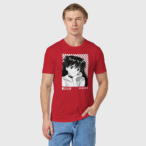 Мужская футболка Аска ева 02 / Красный – фото 3