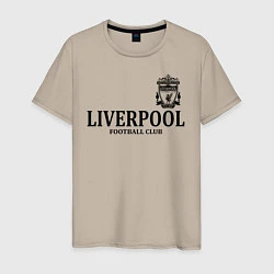 Футболка хлопковая мужская Liverpool FC, цвет: миндальный