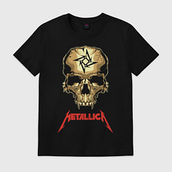 Футболка хлопковая мужская Metallica, цвет: черный