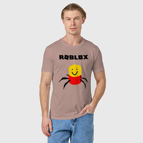 Мужская футболка ROBLOX / Пыльно-розовый – фото 3