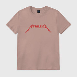 Футболка хлопковая мужская And Justice For All Metallica, цвет: пыльно-розовый