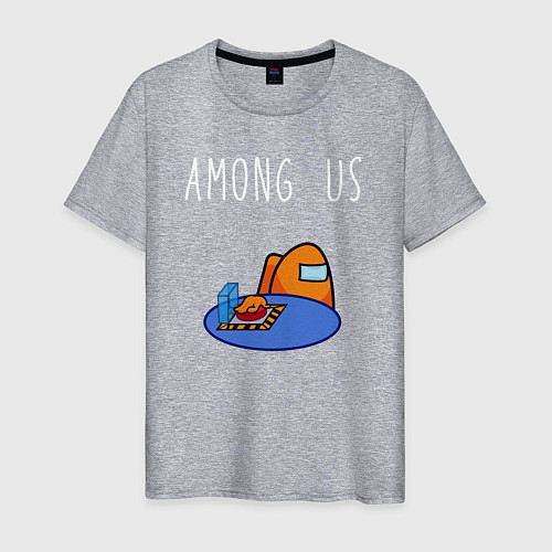 Мужская футболка Among Us Оранжевый / Меланж – фото 1