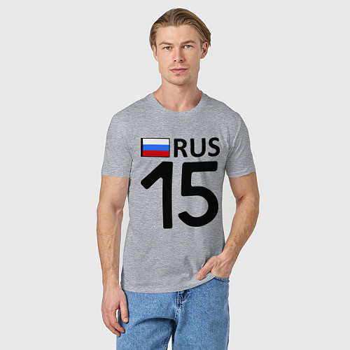 Мужская футболка RUS 15 / Меланж – фото 3