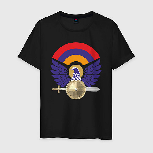Мужская футболка Армения / Черный – фото 1