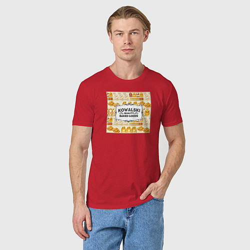 Мужская футболка Kowalski Quality Baked Goods / Красный – фото 3