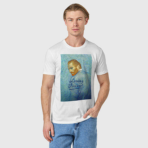 Мужская футболка Ван Гог / Белый – фото 3