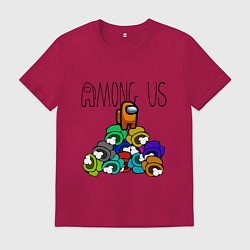 Футболка хлопковая мужская Among Us Z, цвет: маджента